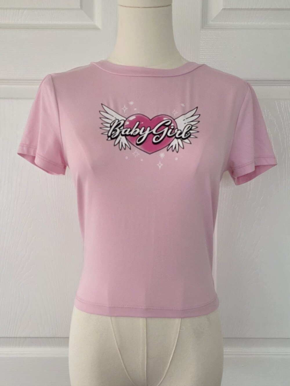 ♡ Pink Baby Girl Statement Tshirt, Streetwear Society, Size Medium ♡